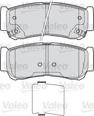 598932 VALEO pastillas de freno traseras