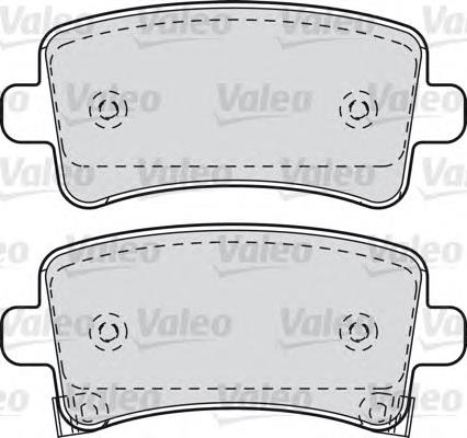 601049 VALEO pastillas de freno traseras