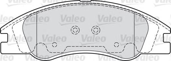 598705 VALEO pastillas de freno delanteras