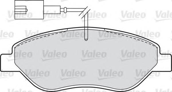 598428 VALEO pastillas de freno delanteras