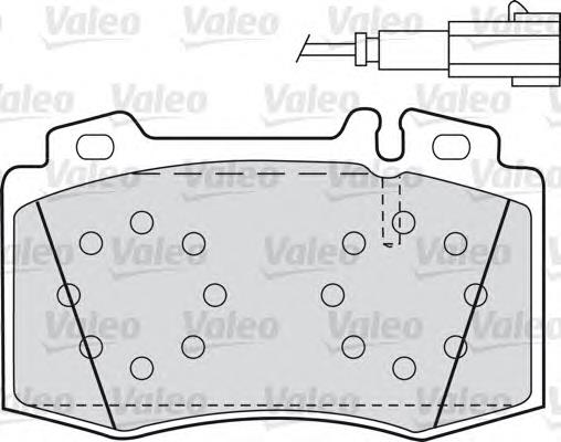 598659 VALEO pastillas de freno delanteras