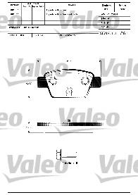 601307 VALEO pastillas de freno traseras