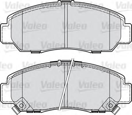 598887 VALEO pastillas de freno delanteras