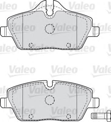 598699 VALEO pastillas de freno delanteras