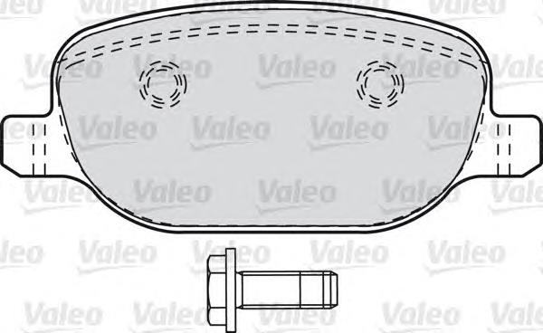 601029 VALEO pastillas de freno traseras