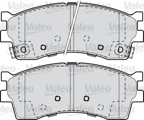 598910 VALEO pastillas de freno delanteras