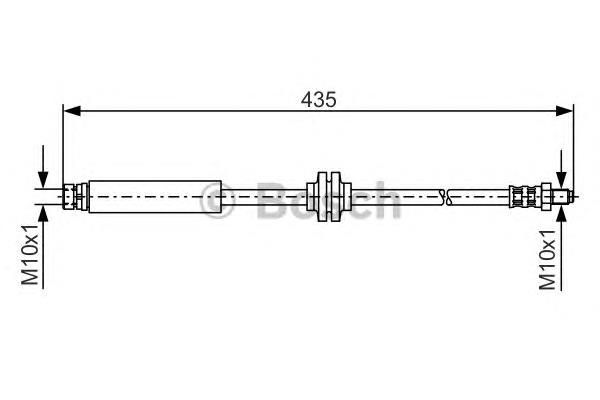 1987481373 Bosch tubo flexible de frenos trasero