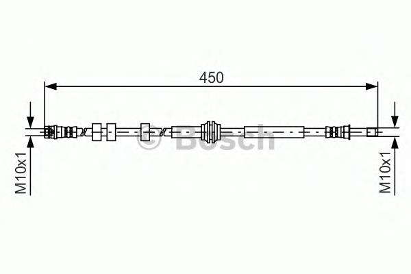 8K0611775G VAG tubo flexible de frenos trasero