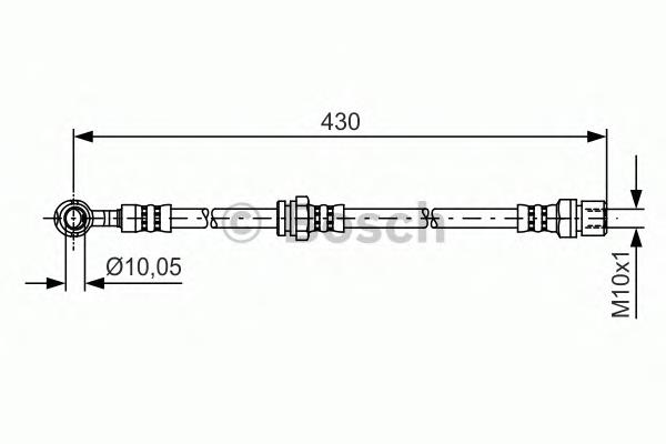 1987481384 Bosch tubo flexible de frenos delantero derecho