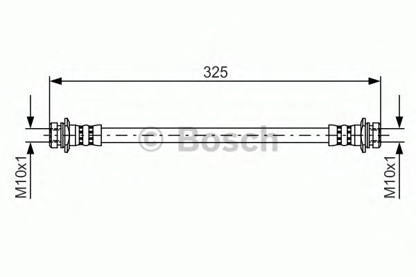 1987481404 Bosch tubo flexible de frenos trasero