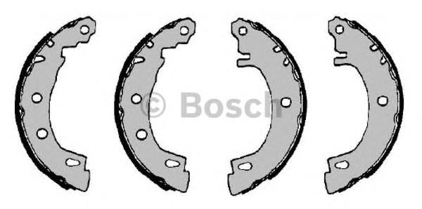 F026004550 Bosch zapatas de frenos de tambor traseras