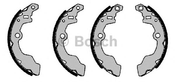 F026008007 Bosch zapatas de frenos de tambor traseras