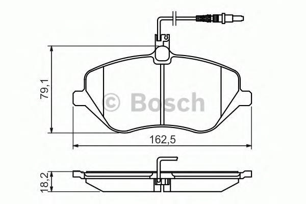 0986494484 Bosch pastillas de freno delanteras