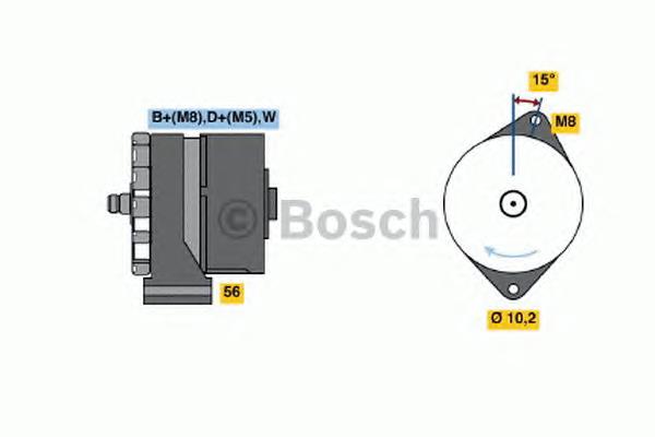 0120489376 Bosch alternador