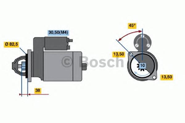 0001369022 Bosch motor de arranque