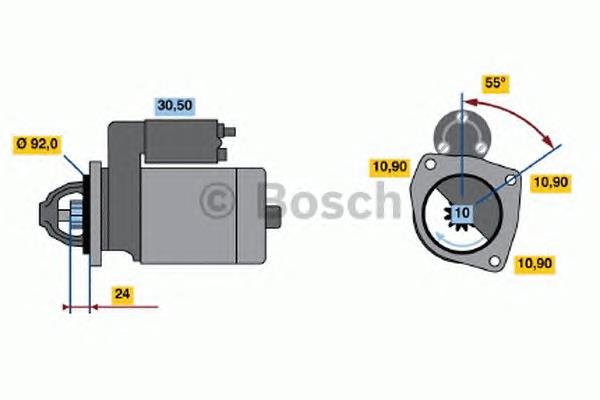 0001369020 Bosch motor de arranque