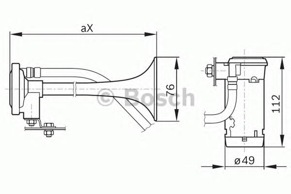 Bocina 0986320003 Bosch