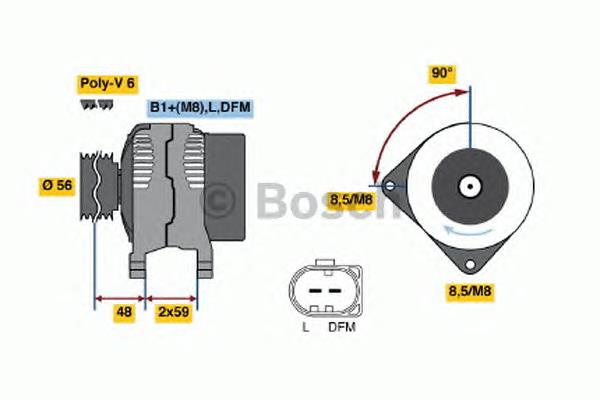 0124325140 Bosch alternador