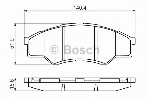 0 986 494 425 Bosch pastillas de freno delanteras