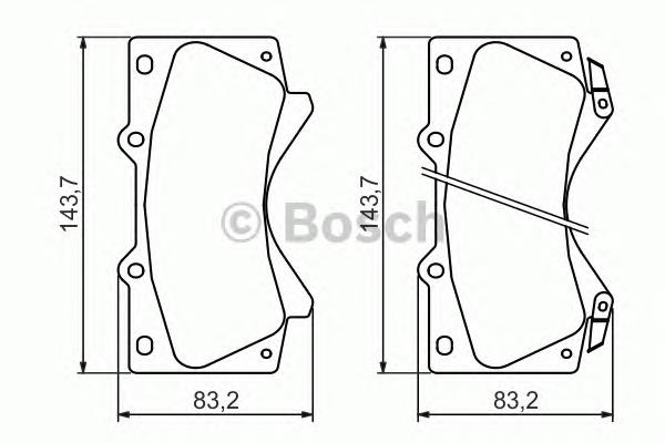 0986494449 Bosch pastillas de freno delanteras