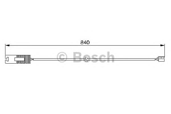 1987474956 Bosch contacto de aviso, desgaste de los frenos, trasero