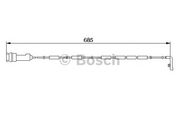 1987474974 Bosch contacto de aviso, desgaste de los frenos