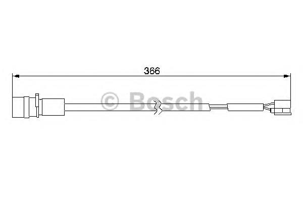 1987474986 Bosch contacto de aviso, desgaste de los frenos, trasero