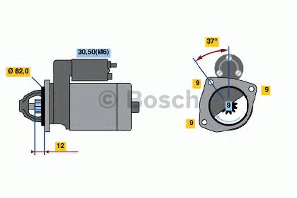 0001109270 Bosch motor de arranque