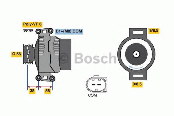 0 986 081 370 Bosch alternador