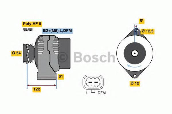 0986081410 Bosch alternador