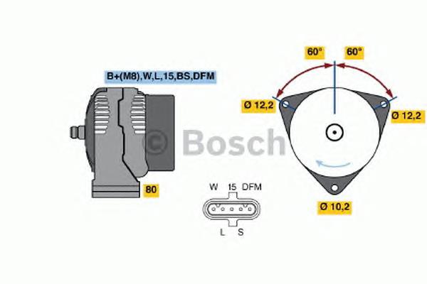 0 986 048 110 Bosch alternador