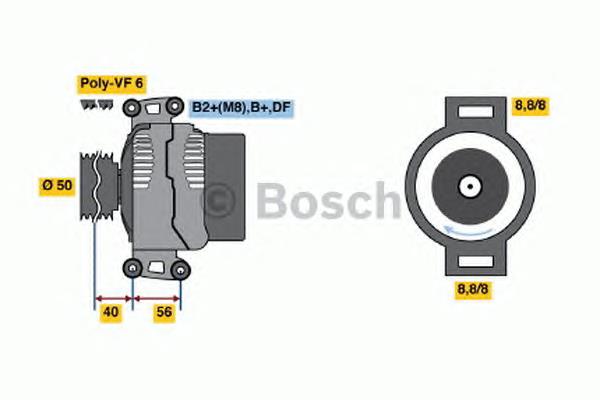 0 986 047 660 Bosch alternador