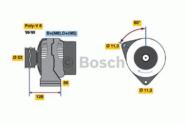 0986046020 Bosch alternador