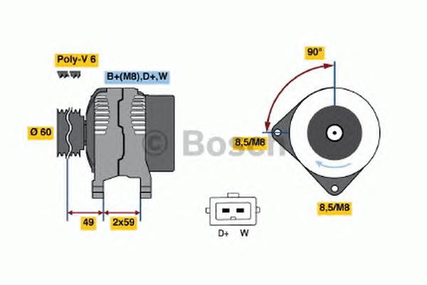 0986046460 Bosch alternador