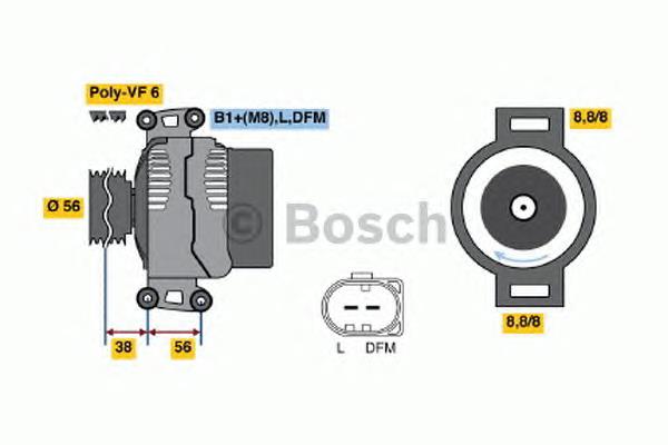 0986046160 Bosch alternador