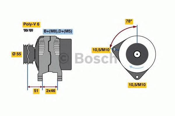 0986080530 Bosch alternador