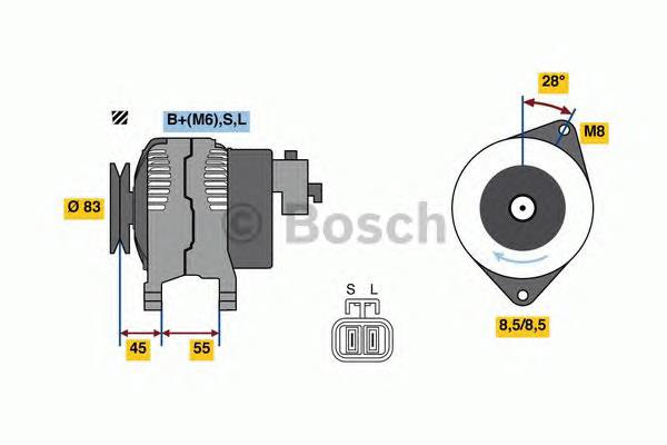 0986080880 Bosch alternador