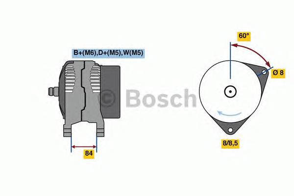 0986080820 Bosch alternador