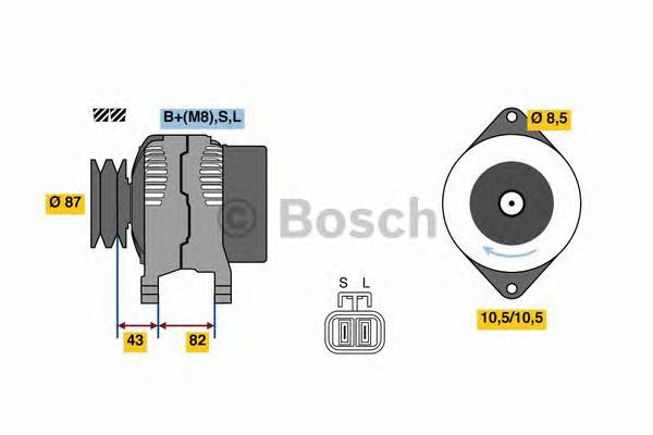 0986080860 Bosch alternador