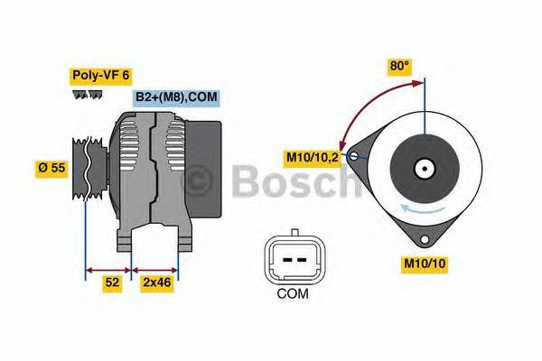 0986048760 Bosch alternador