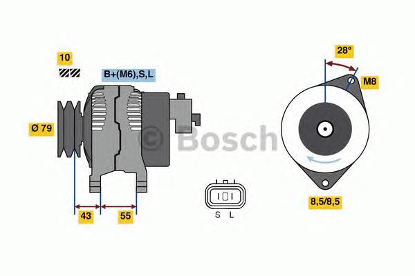 0986080130 Bosch alternador