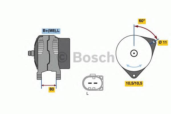 0986080060 Bosch alternador