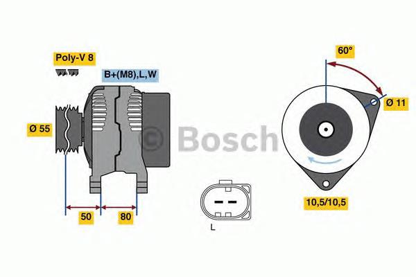 0986080070 Bosch alternador