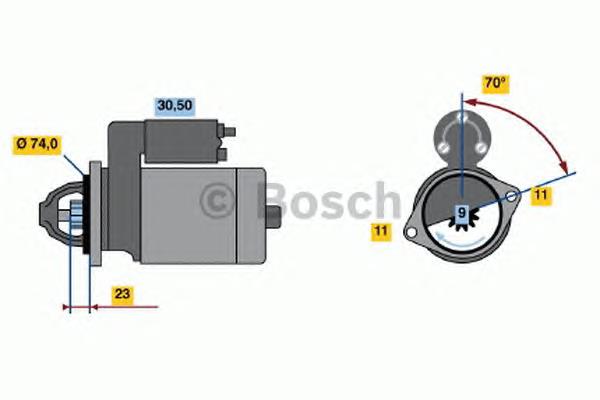 0986022440 Bosch motor de arranque