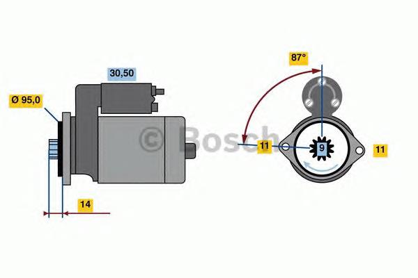 0986022690 Bosch motor de arranque