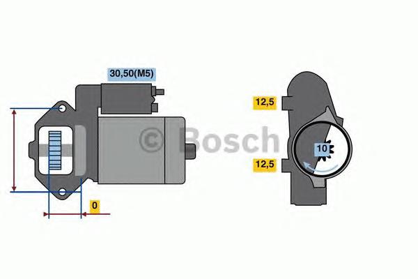 0986023480 Bosch motor de arranque