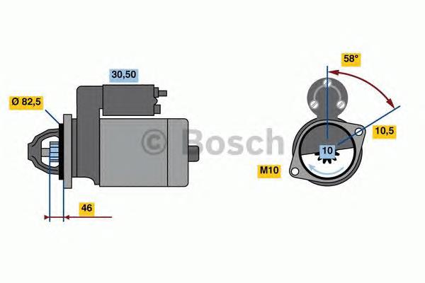 0986023680 Bosch motor de arranque