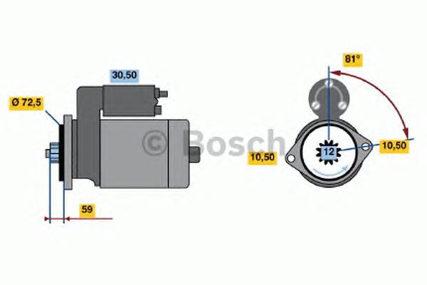 0986020721 Bosch motor de arranque