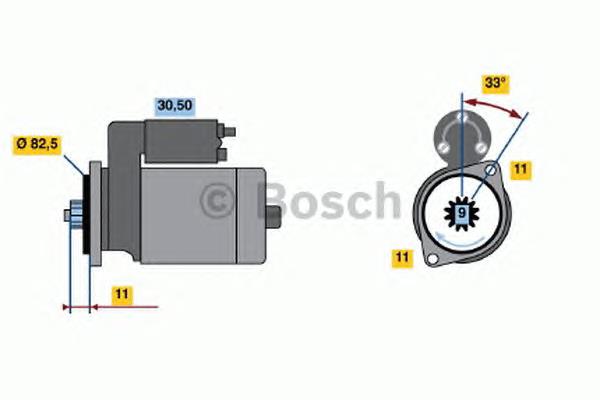 0986020711 Bosch motor de arranque