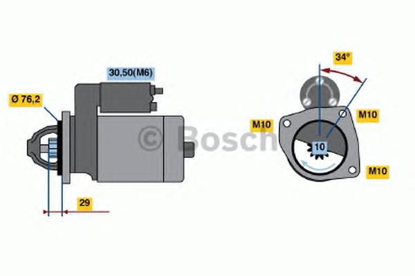 0986021580 Bosch motor de arranque